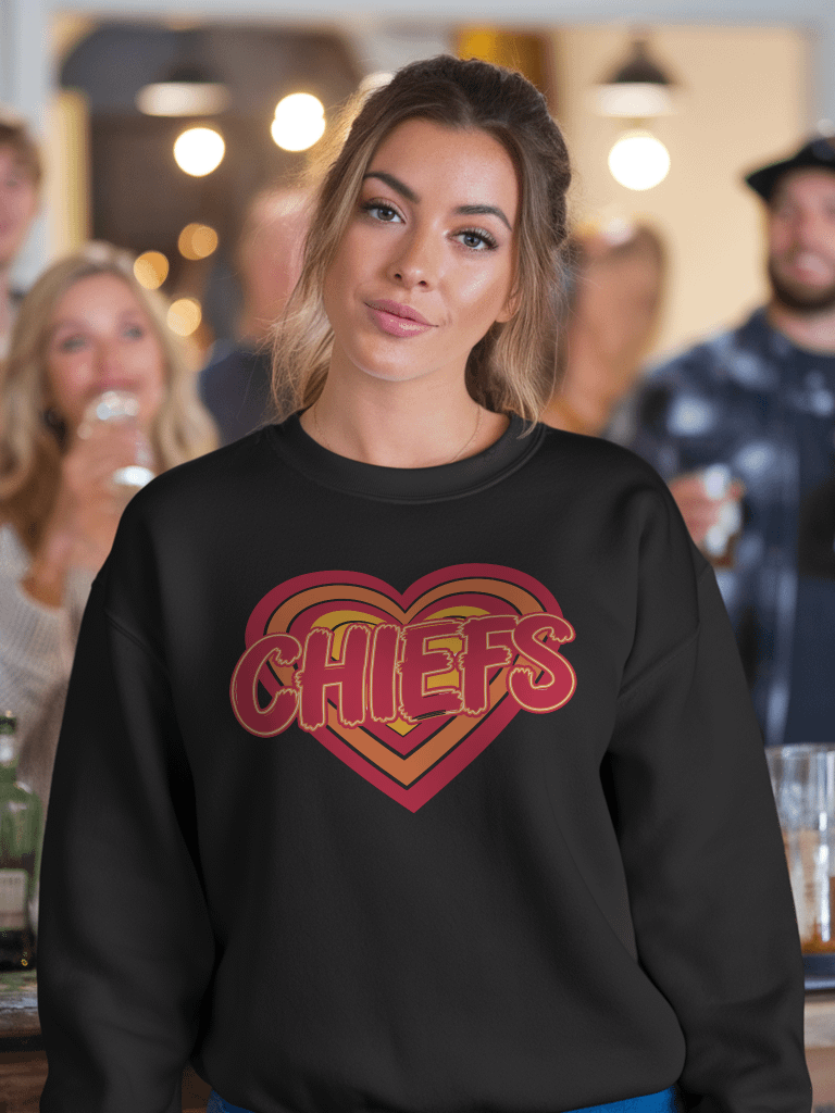 Kansas City Chiefs Red and Yellow Heart Design - Bold Team Spirit Artwork product image (1)