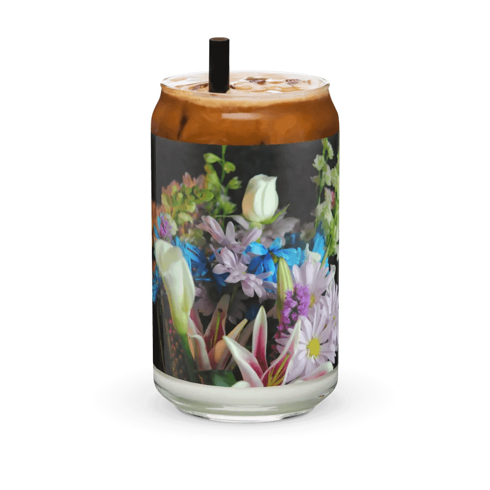 Flowers 292 Can Shaped Glass product image (6)