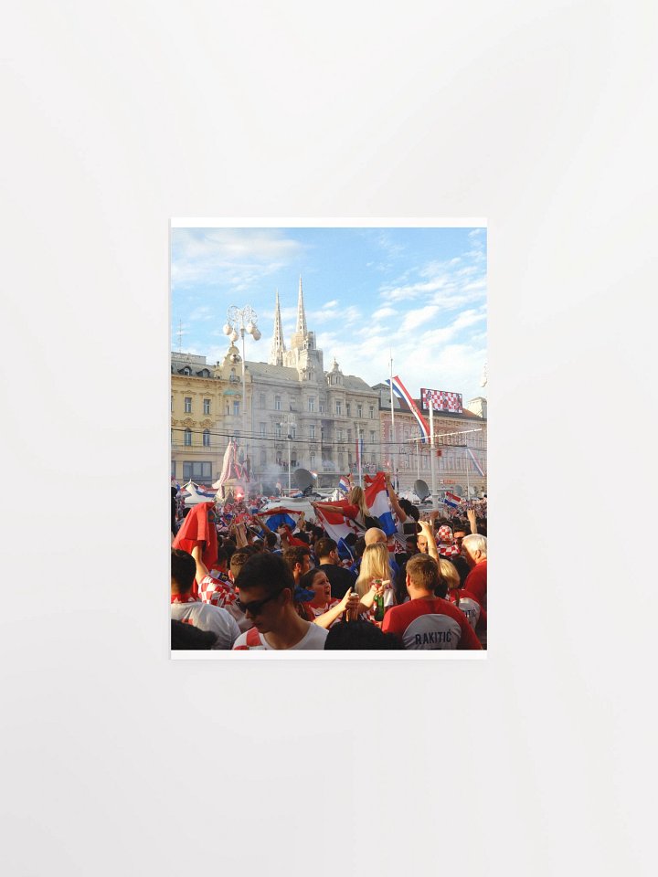 Zagreb - Ban Jelacic Square - World Cup celebration, 2018 - print/poster product image (3)