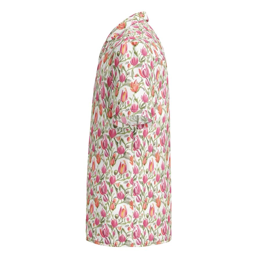 Floral Pattern Tulip Flowers Hawaiian Shirt product image (3)