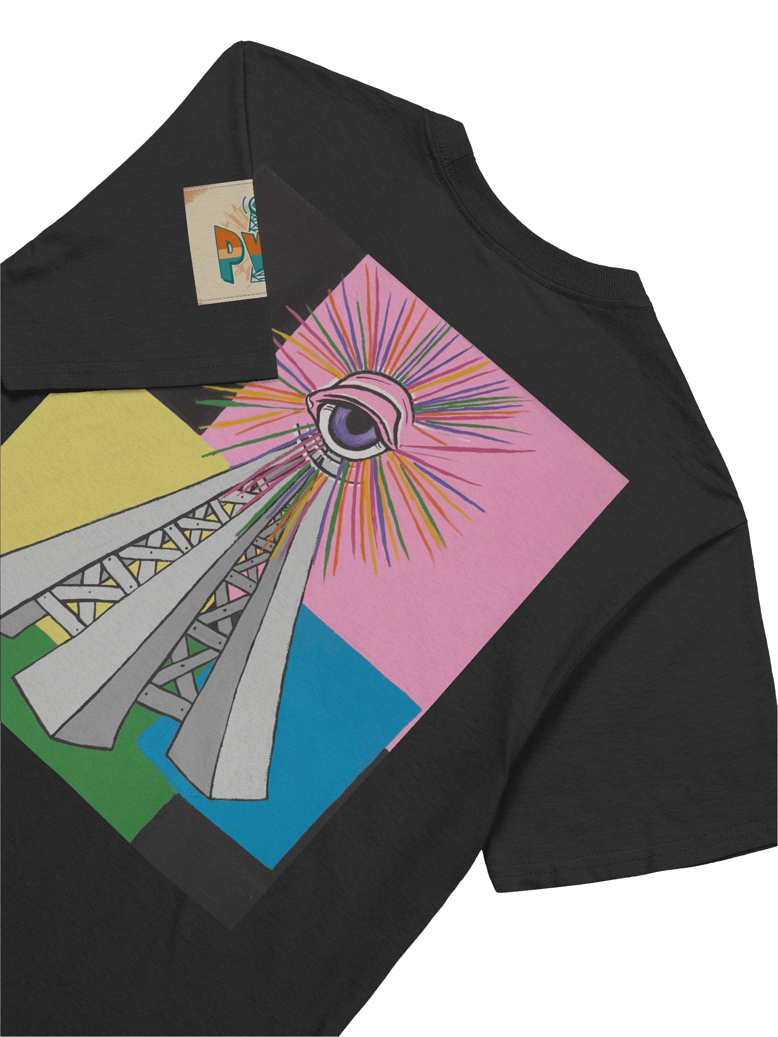 Unisex PWR Radio Tower/Radiating Eye T Shirt product image (8)
