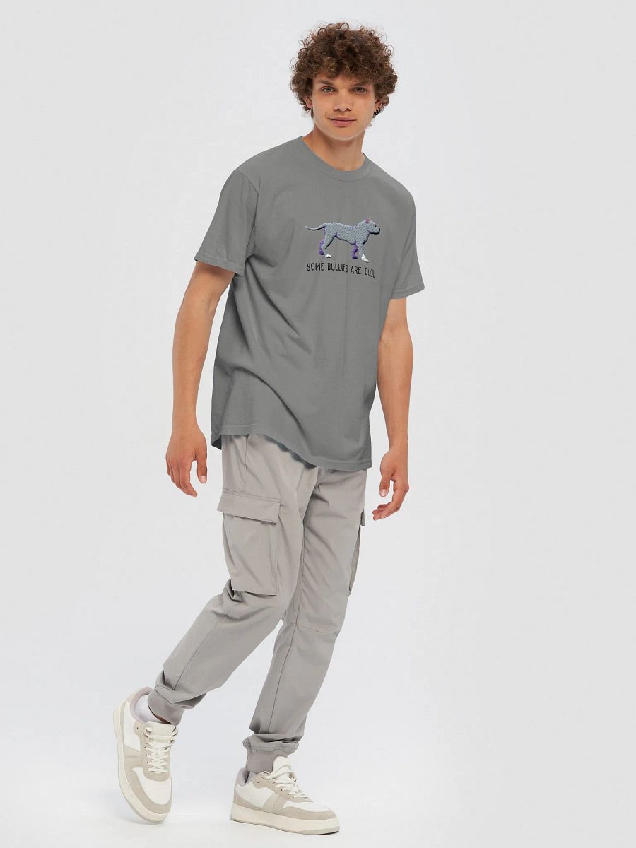 Some Bullies Are Cool T-Shirt(Embroidered) of an American Bully(Blue) product image (40)