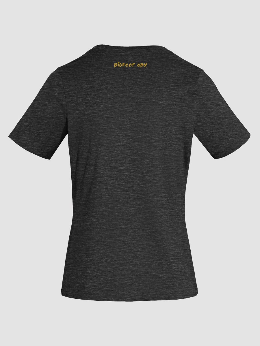 Destination Bigfoot Bronco Bigfoot Logo Bella+Canvas Women's Relaxed V-Neck T-Shirt (Dark Heather Grey) product image (8)