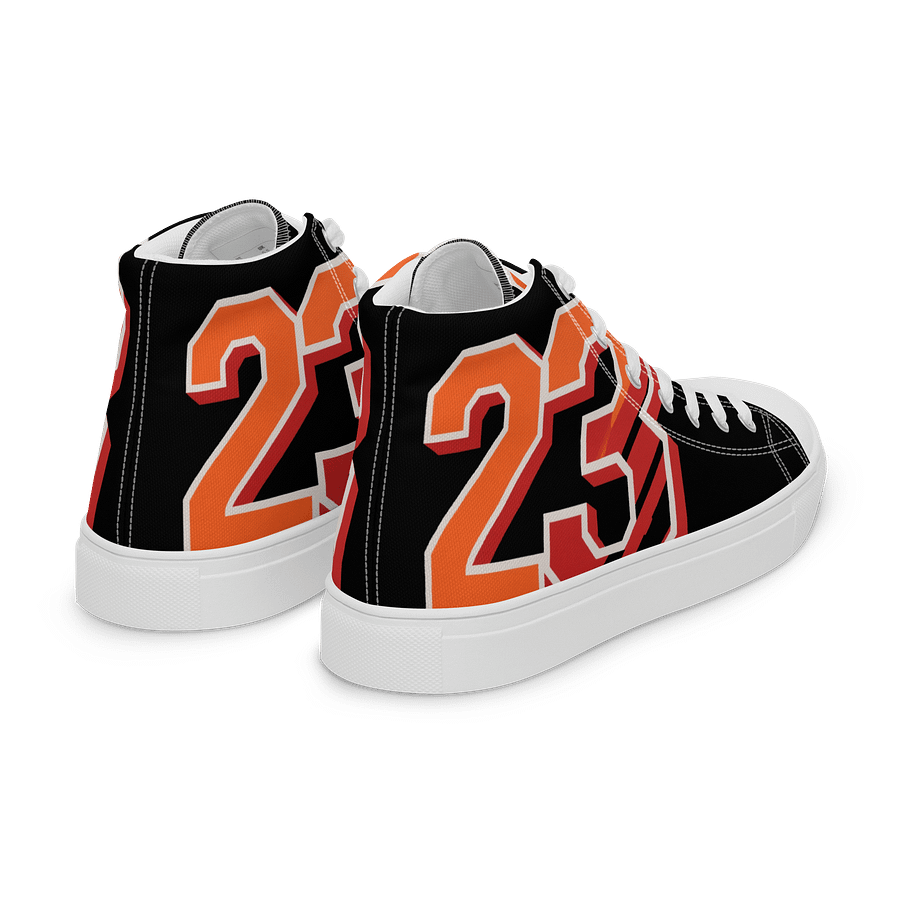 Custom "23" Black Canvas High Tops product image (7)