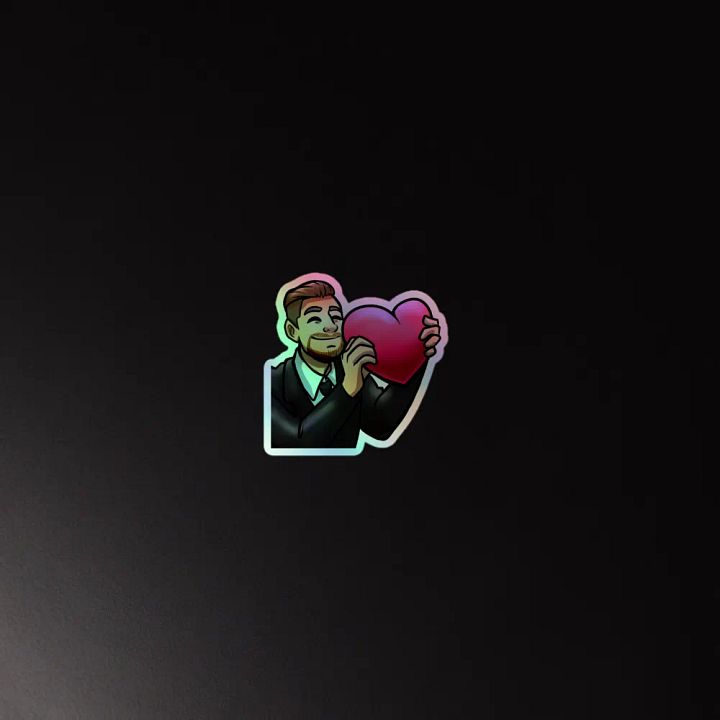 Heartfelt Holographic Love Sticker Set product image (4)