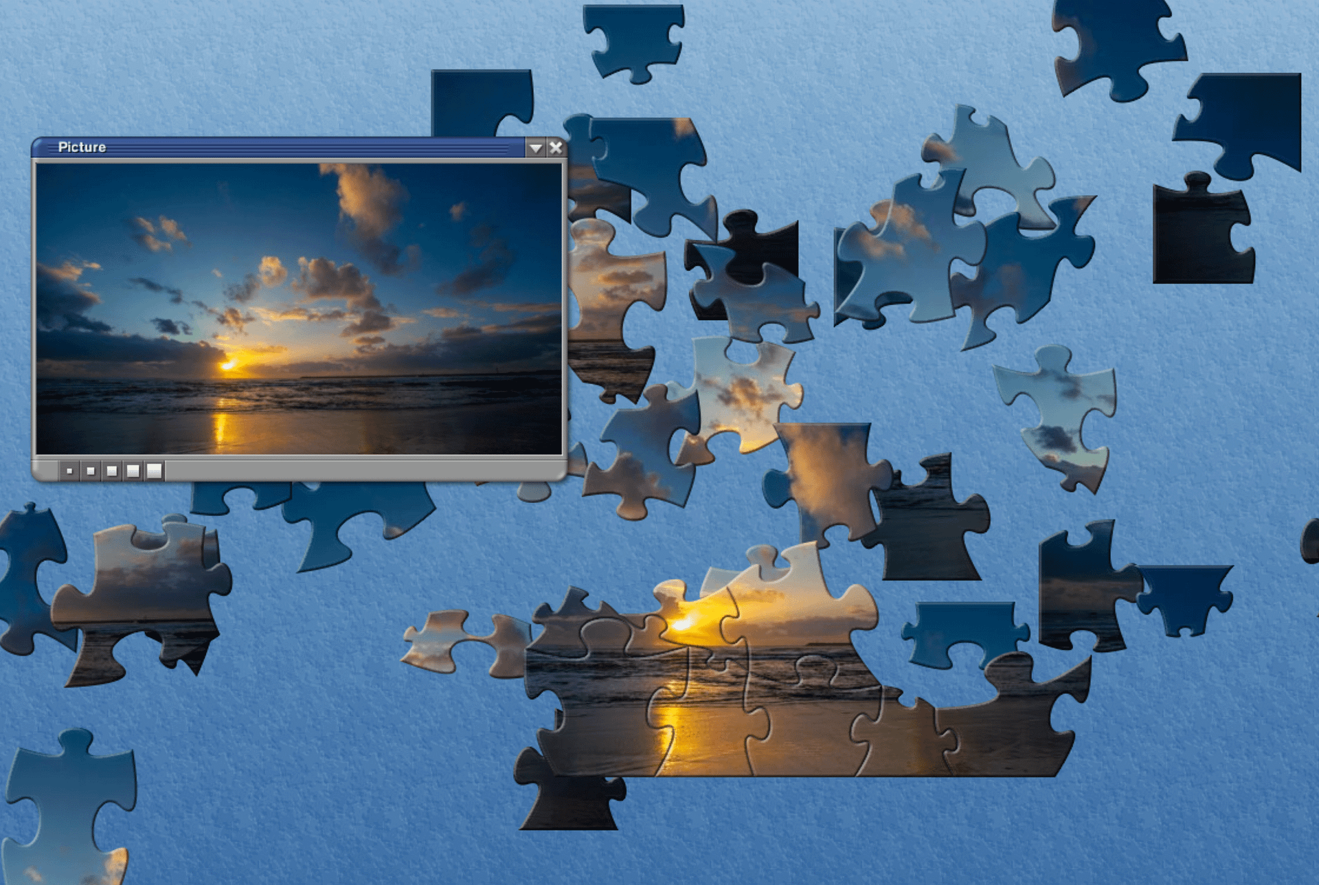 Cabedelo Beach Sunset 1 PC-Puzzle product image (1)