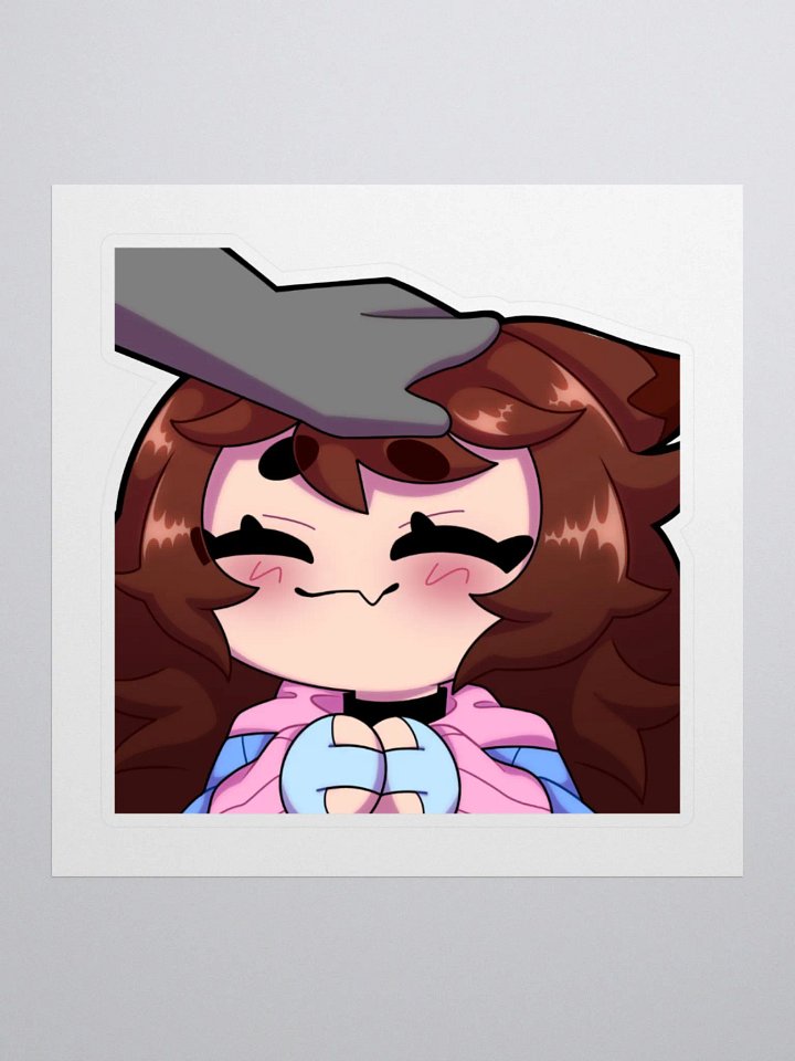 Wolfy Headpats Sticker product image (1)