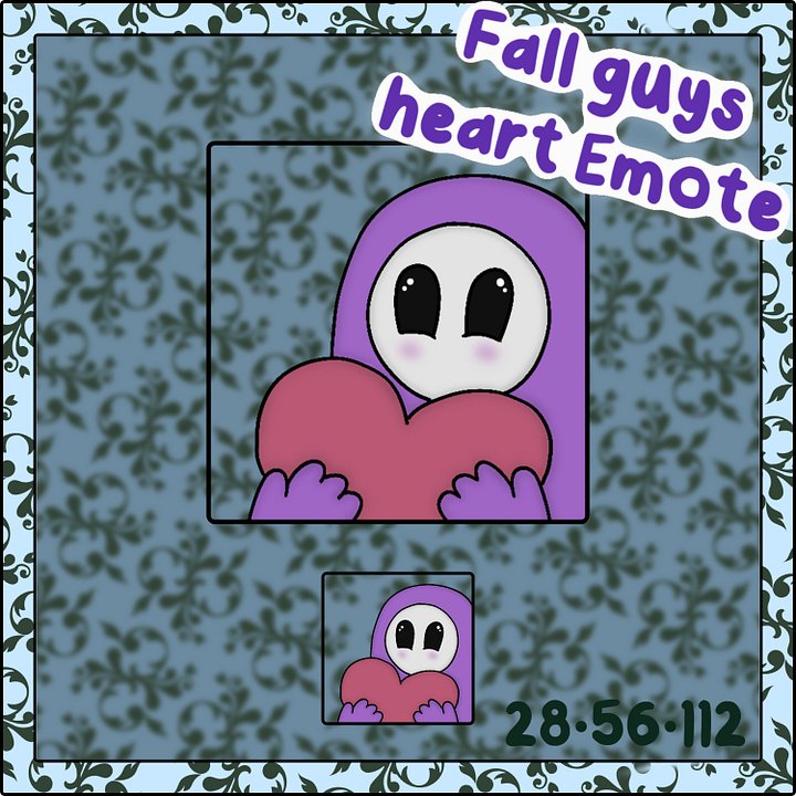 Fall guys heart emote product image (1)