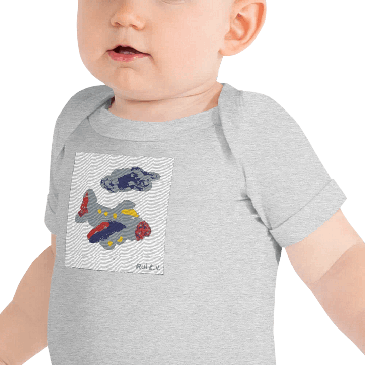 Kid Airplane (Bella+Canvas Baby Short Sleeve One Piece) product image (11)