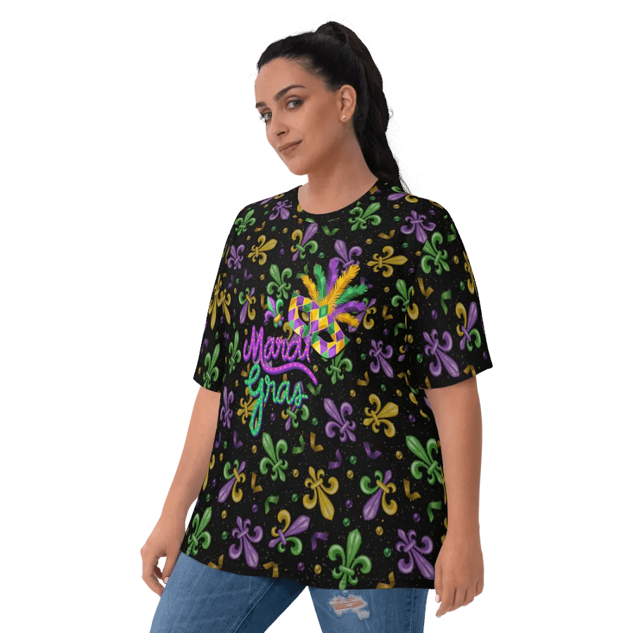 Mardi Gra All Over Print T-shirt product image (9)