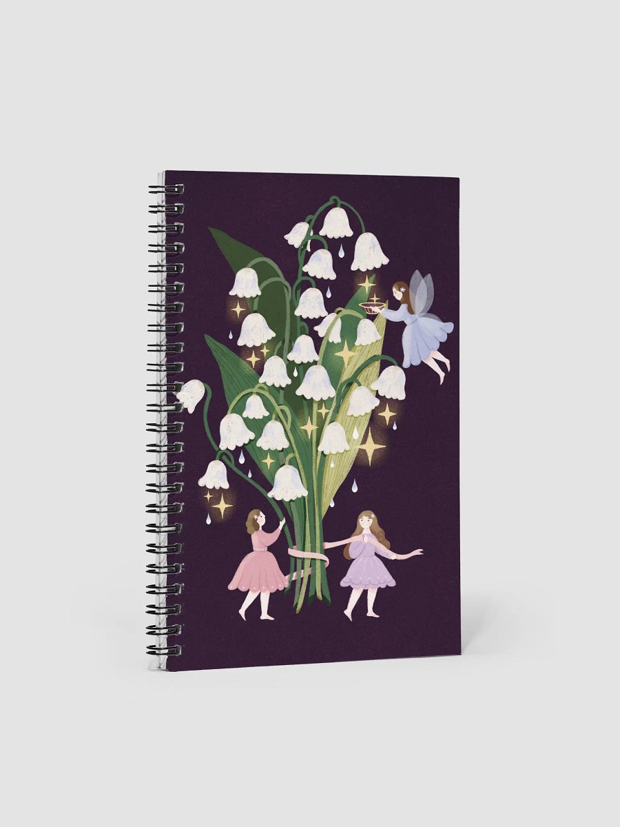 The Blooming of Lily of the Valley Spiral Notebook product image (1)