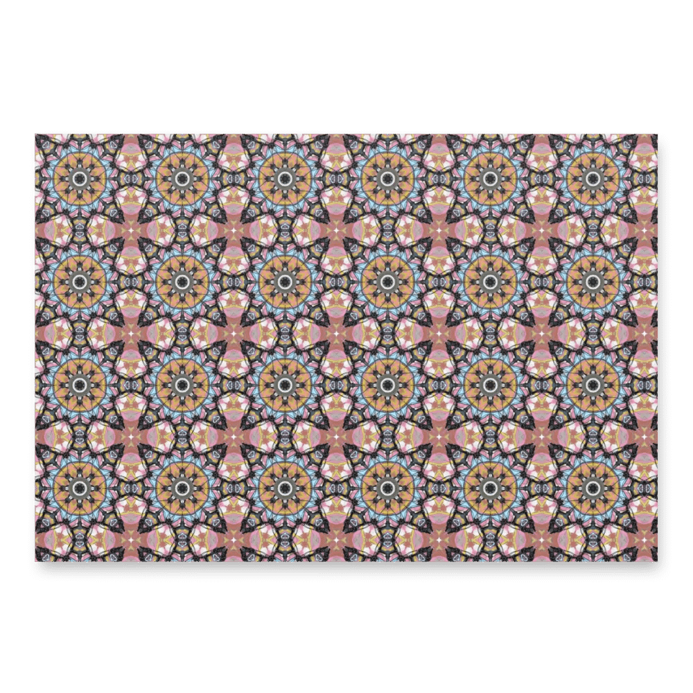 Bike Kaleidoscope Pattern WRAPPING PAPER product image (1)