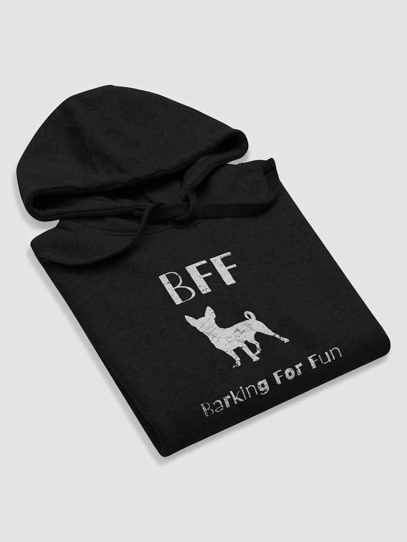Chihuahua BFF Barking for fun, noisy dog, funny pun, cute joke, unisex hoodie