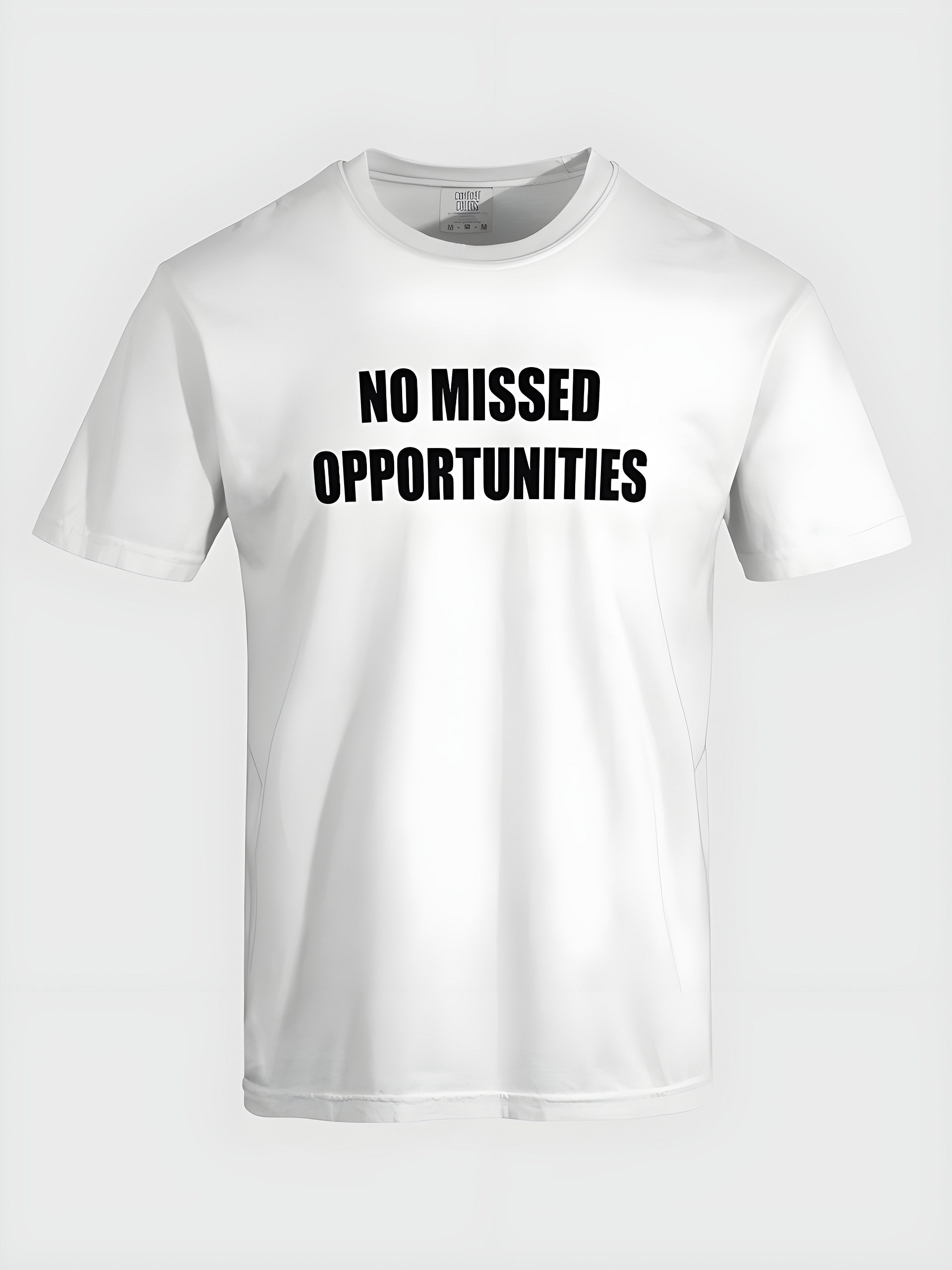 No Missed Opportunities T-Shirt (Dark Text) product image (2)