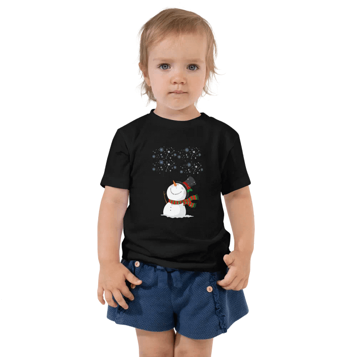 Cheerful Snowman Toddler T-Shirt product image (1)