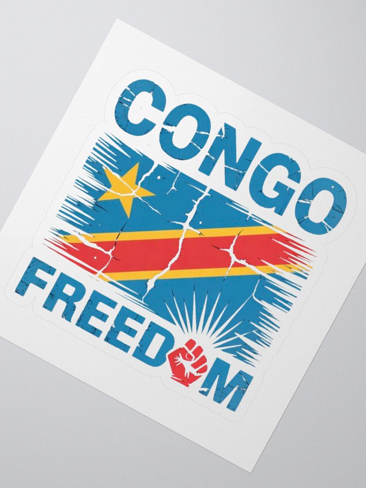 Vintage Democratic Republic of the Congo Africa African Flag Sticker product image (2)
