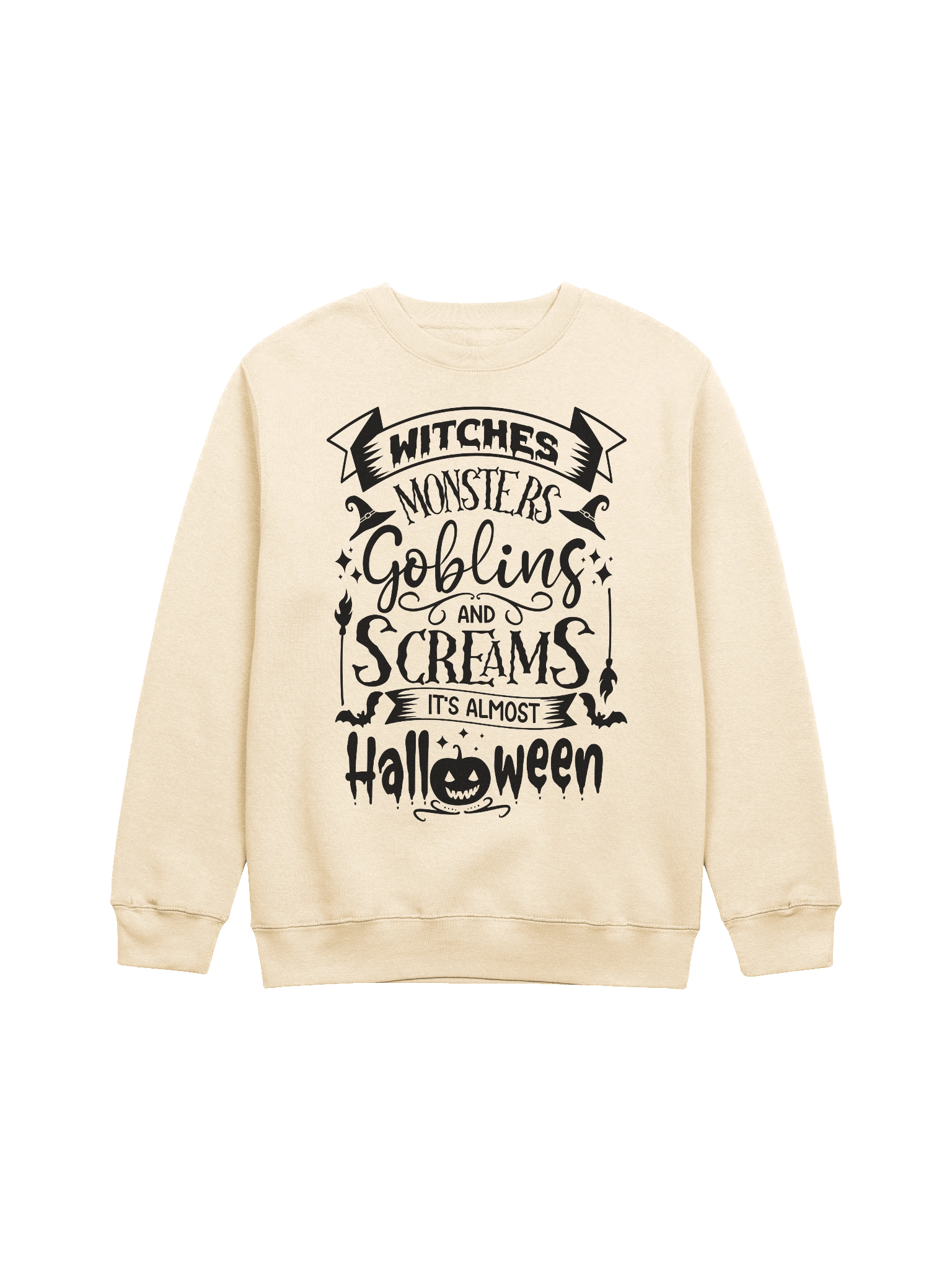 Witches and monsters goblins and screams It's alomost halloween product image (1)