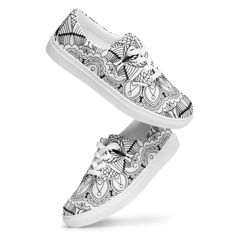 Mandala Symmetry Men's Canvas Shoes product image (7)
