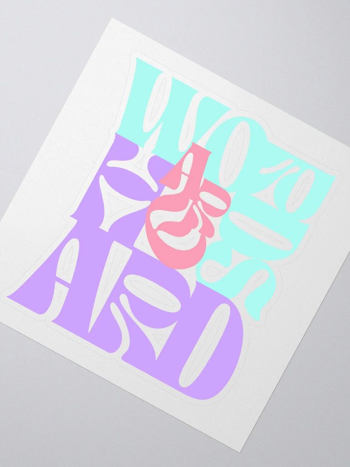 Words Are Hard Sticker Color product image (2)