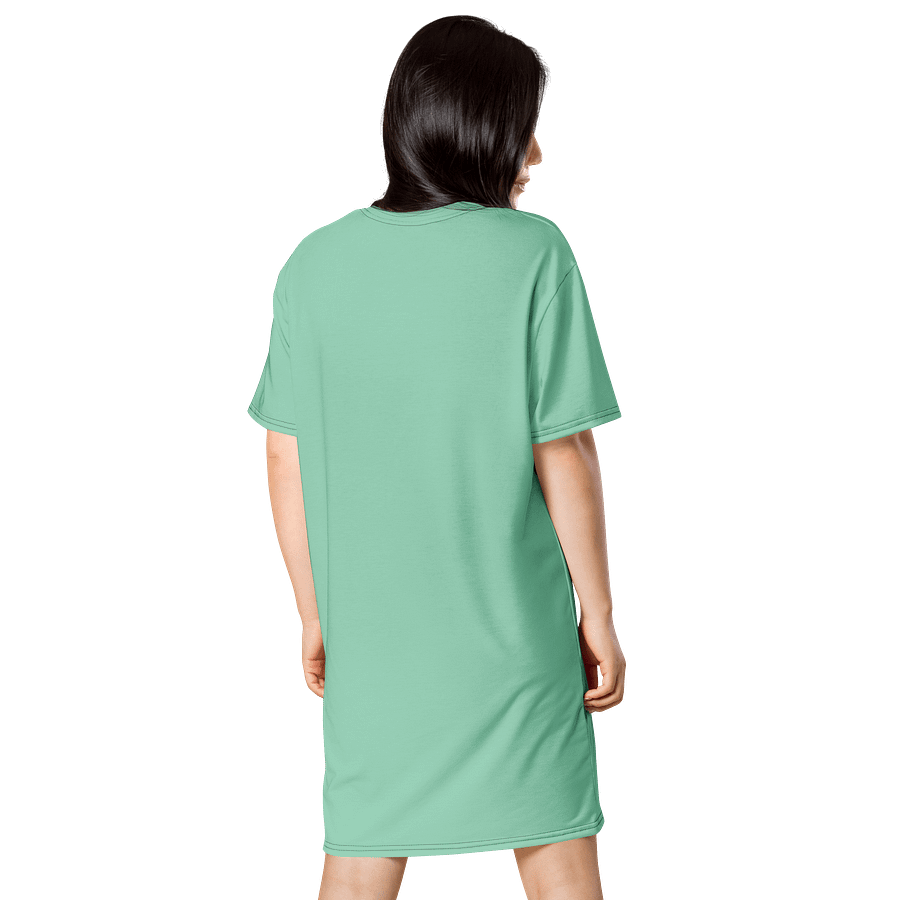 Oversized T-Shirt Dress - Bright Vista Blue, Sizes 2XS-6XL product image (2)