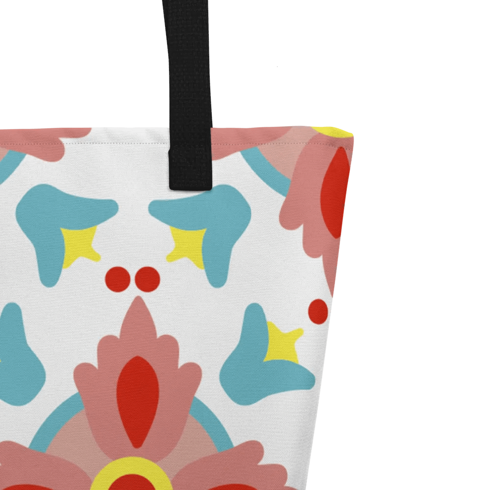 Symmetric Floral Dreams Tote Bag product image (9)