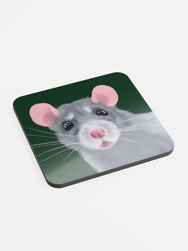 blue girl rat coaster product image (2)