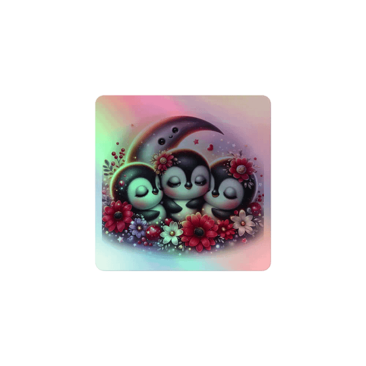 Cosmic Penguins Holographic Sticker Sheet product image (1)