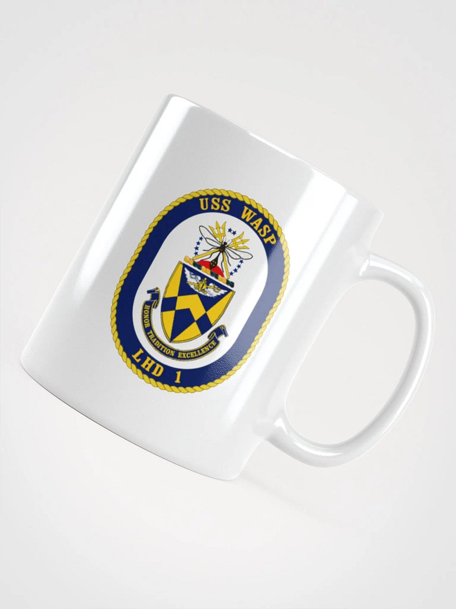 USS Wasp LHD 1 White Coffee Cup product image (4)