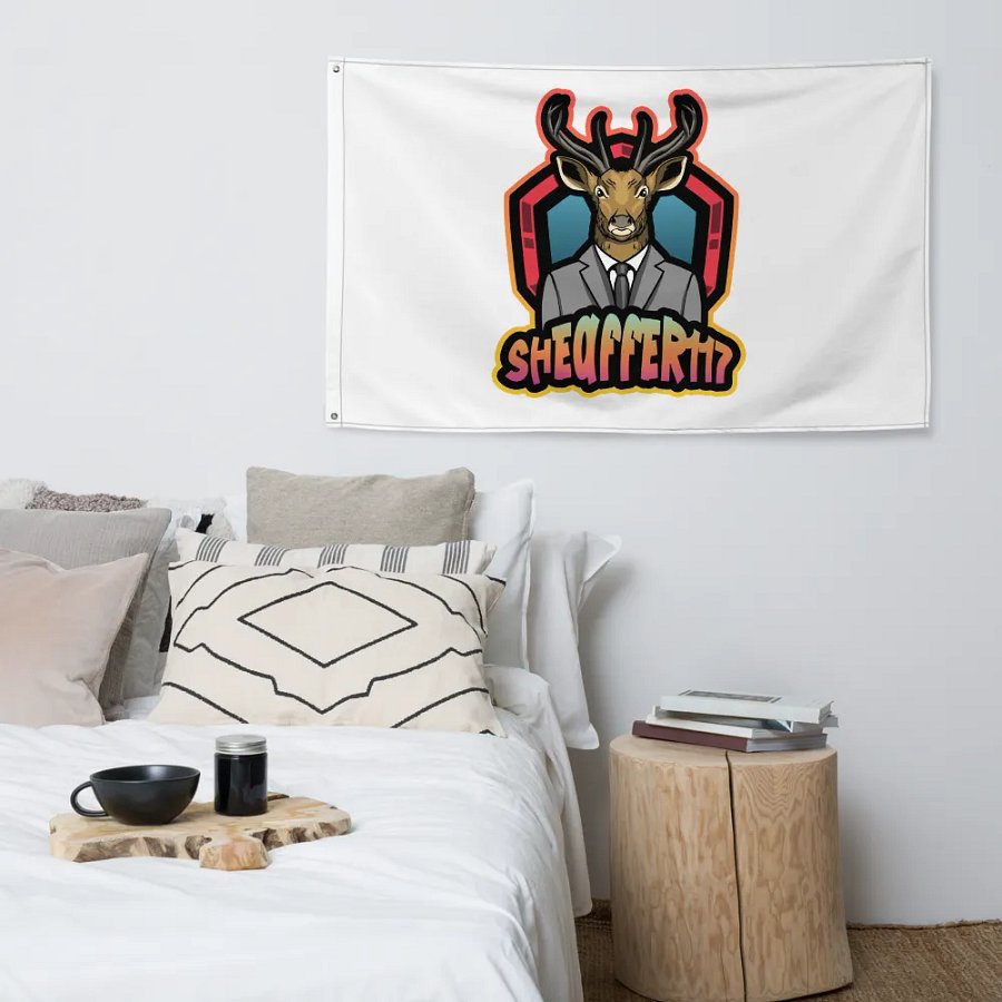 Deer in a Suit All-Over Flag product image (4)