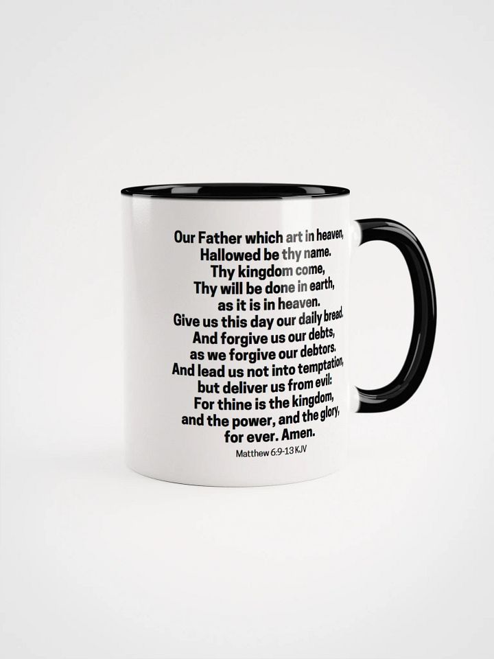 Our Father Which Art In Heaven Matthew 6:9-13 KJV Two-Tone Mug 11/15oz product image (1)