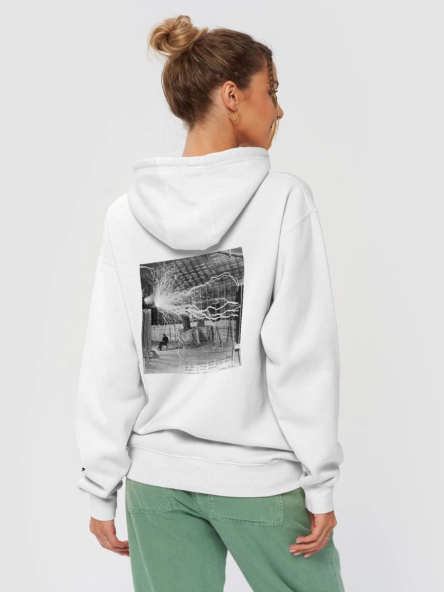 Tesla White Hoodie product image (4)