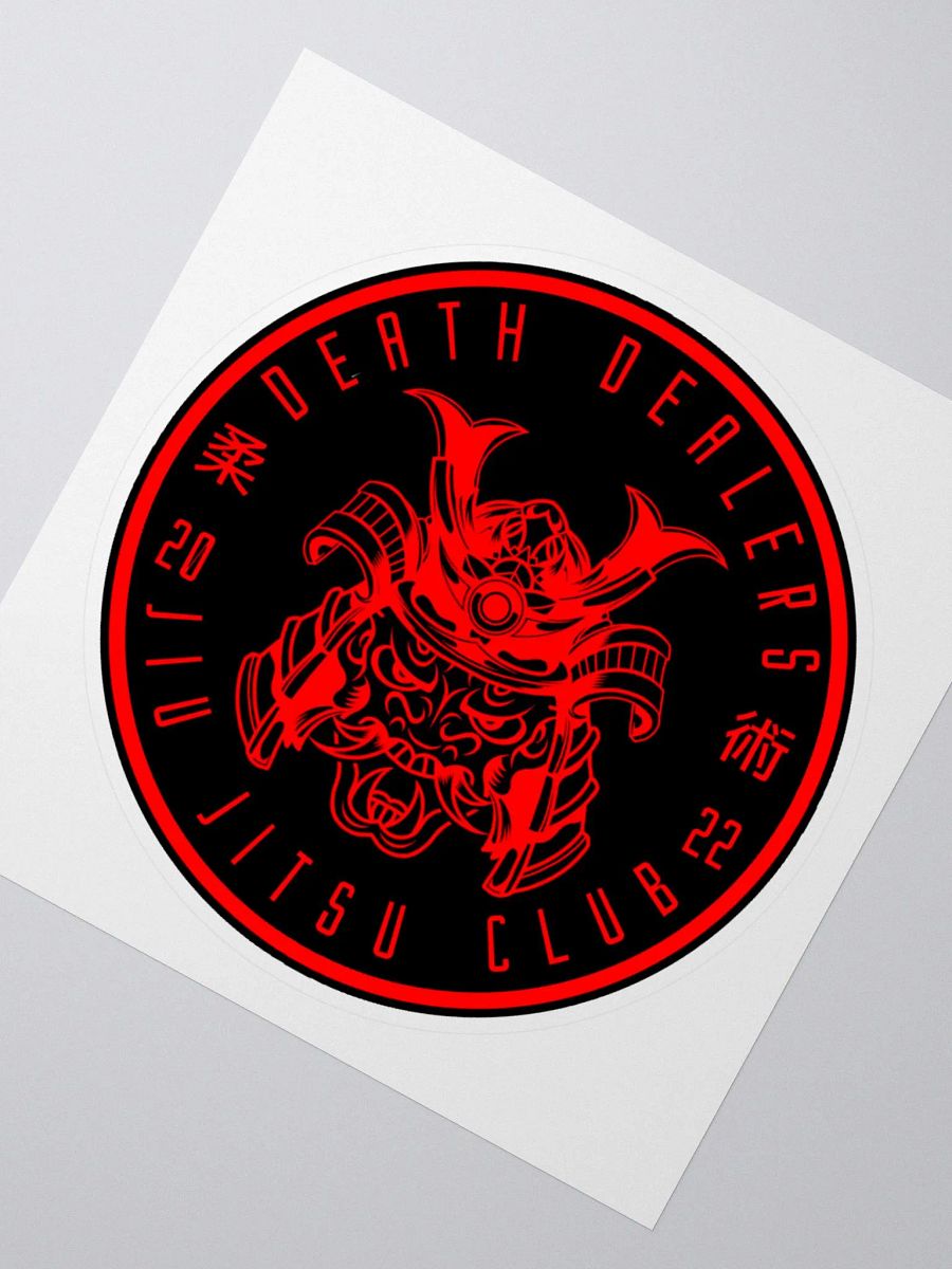 Death Dealers - Round Logo (Black And Red) Sticker product image (2)
