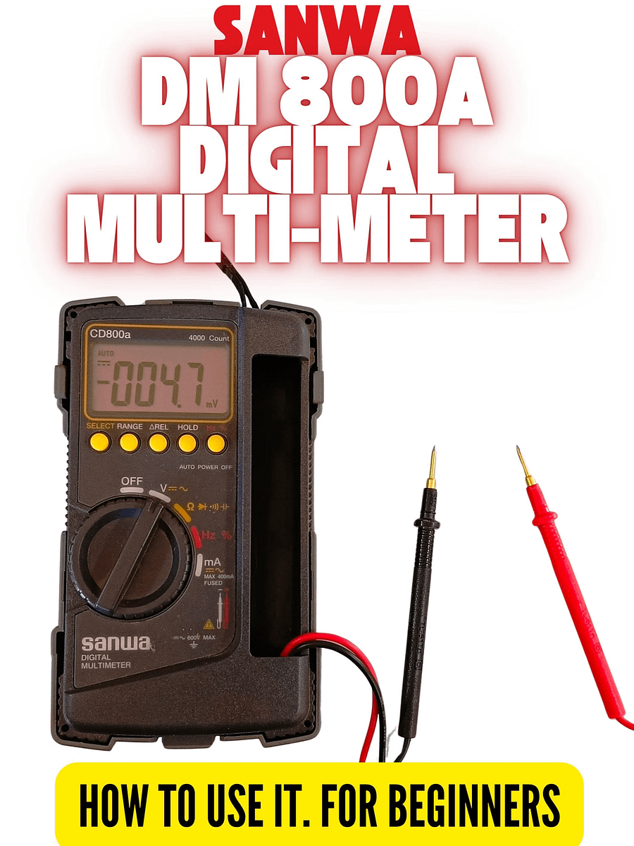 SANWA CD 800a DIGITAL Multimeter/Multitester: How to use it. For beginners product image (1)
