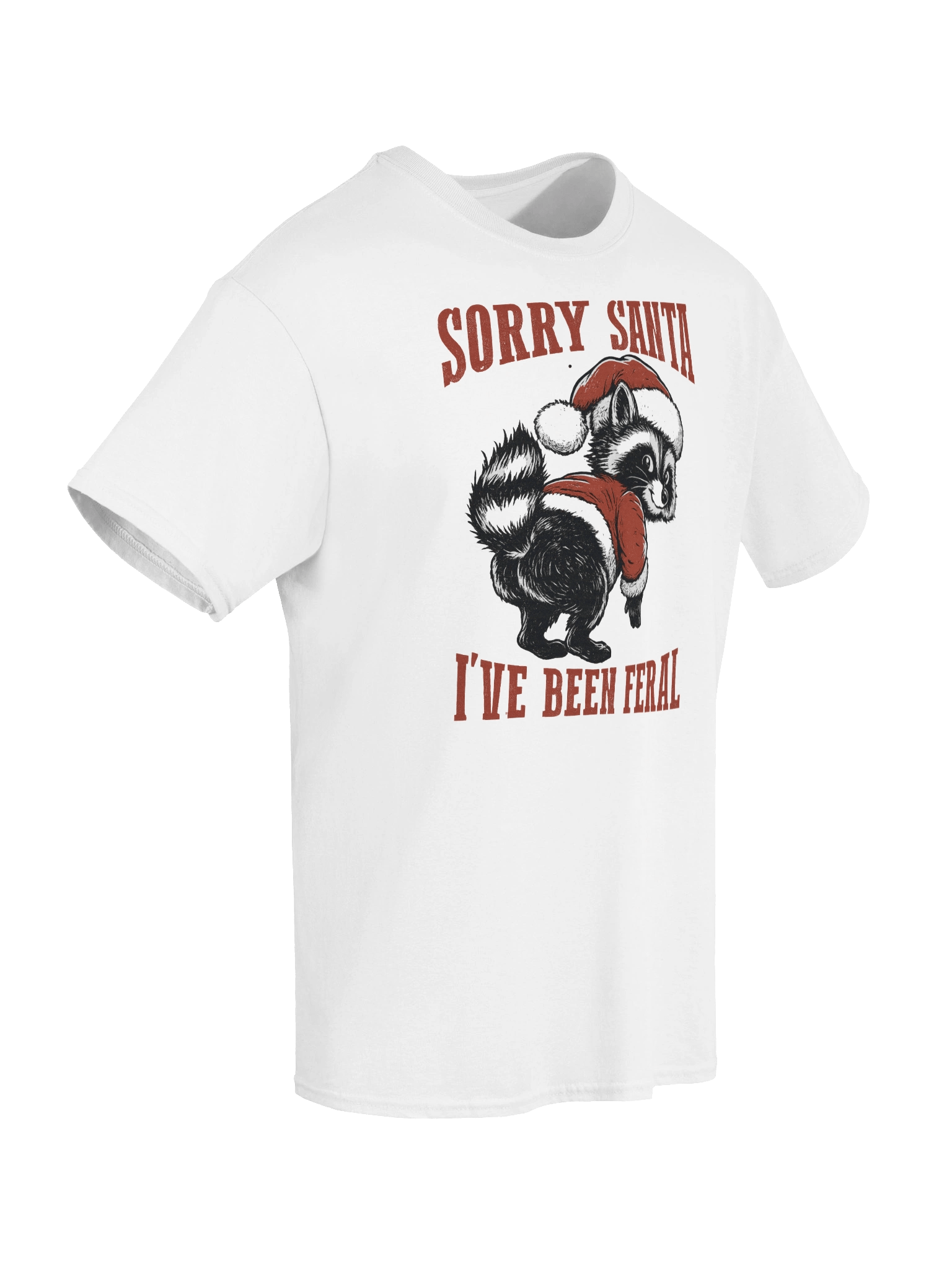Festive Feral Raccoon Tee product image (8)
