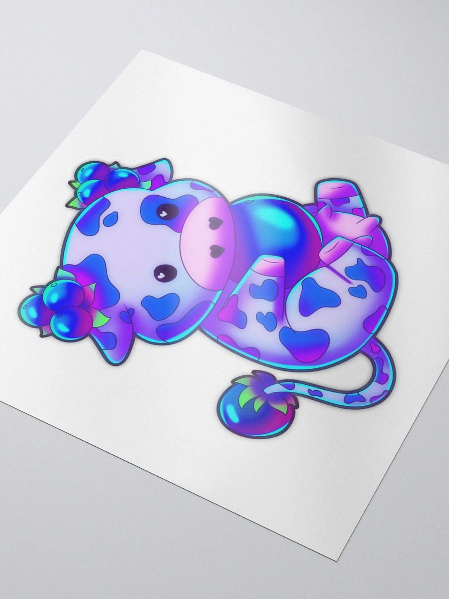 Blueberry cow sticker product image (3)
