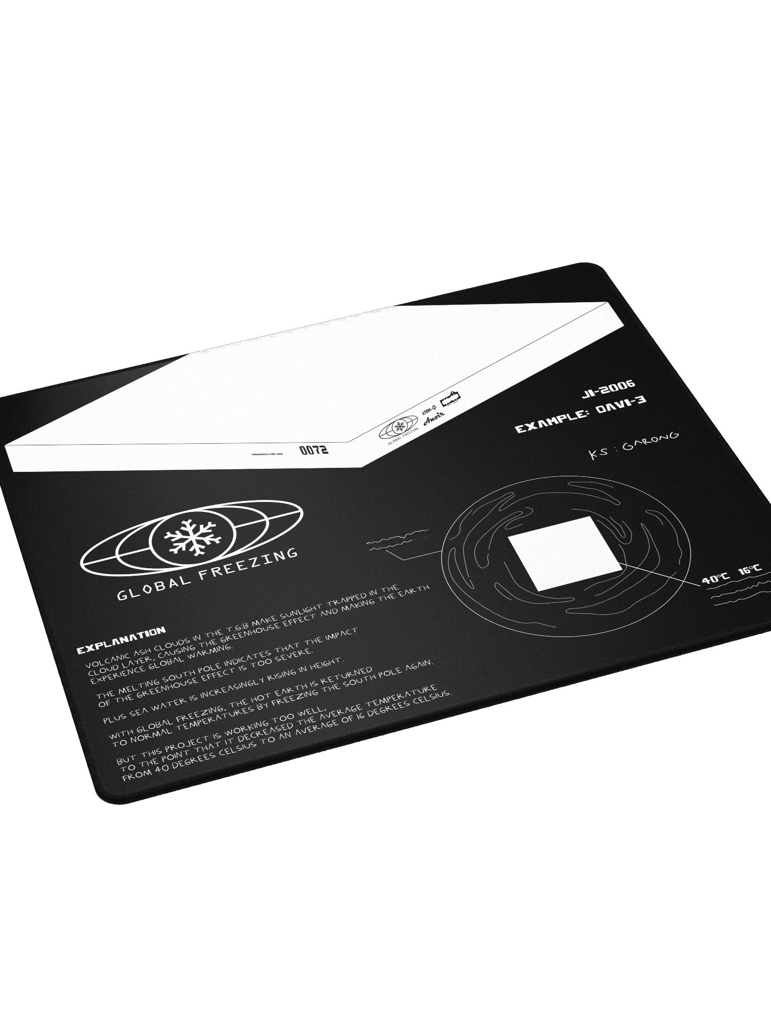DESKMAT | GLOBAL FREEZING (BLACK EDITION) product image (4)