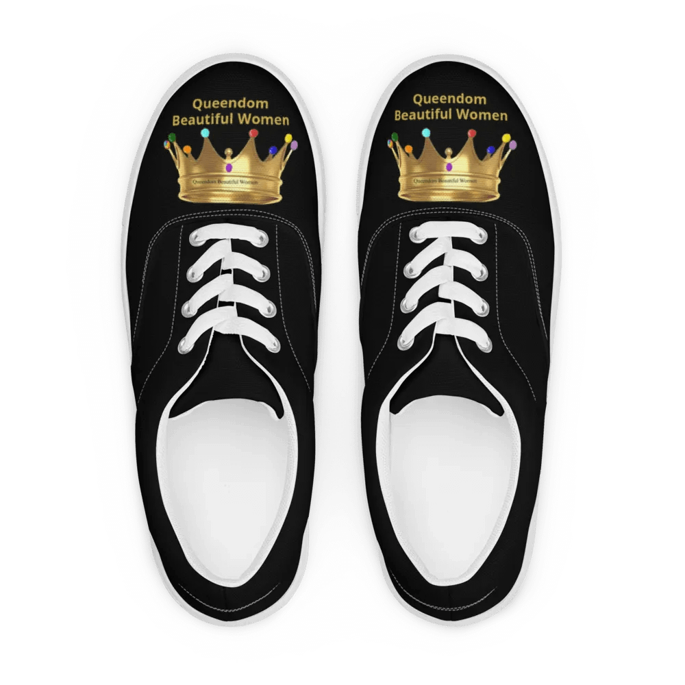 Queendom Beautiful Women Lace-Up Canvas Shoes product image (2)