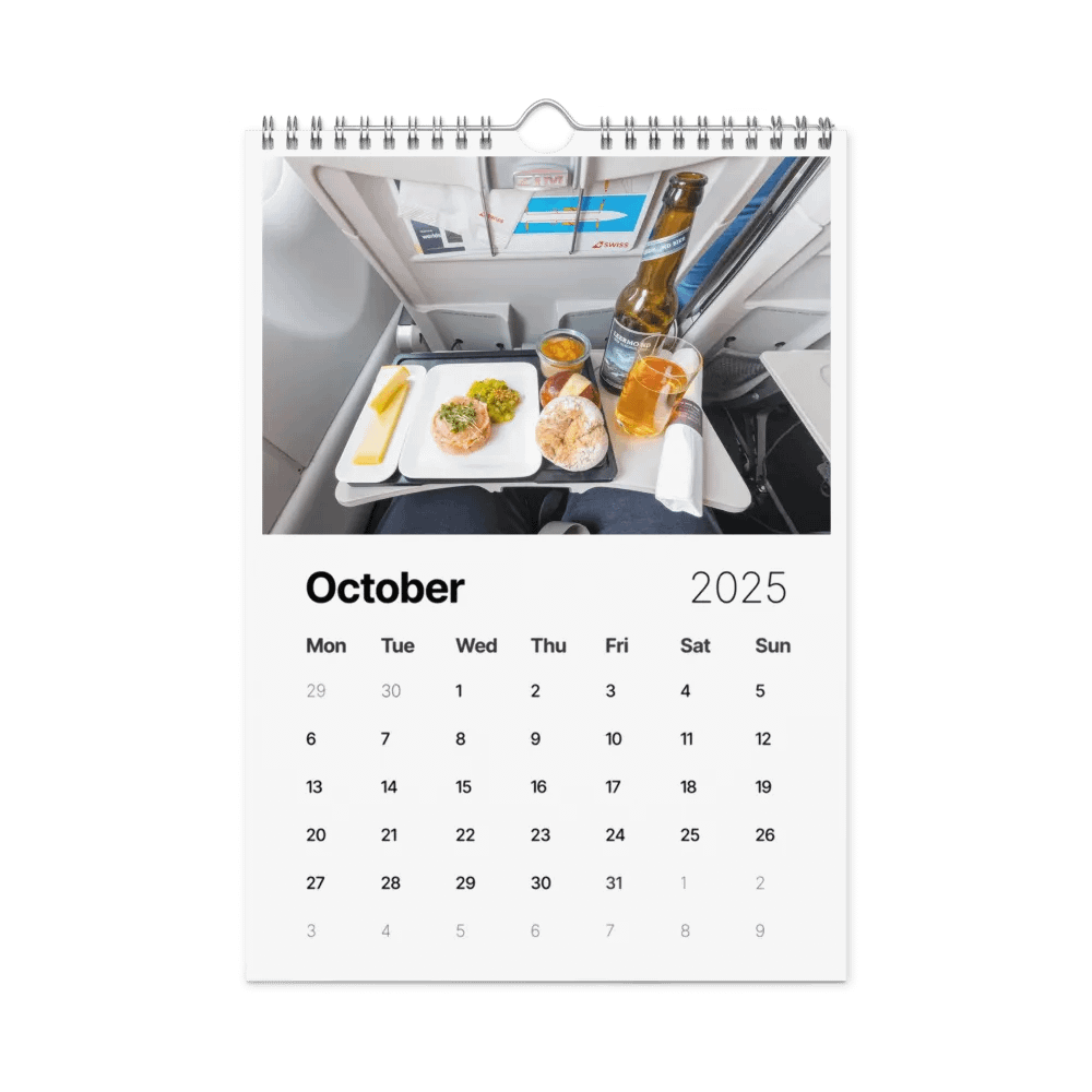 2025 Wall Calendar - Best Of: Airplane Food - (A3 or A4) product image (10)