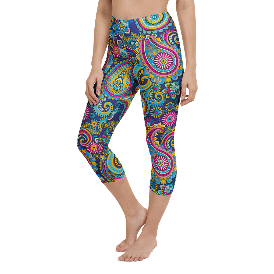 Blue Paisley Leggings product image (6)