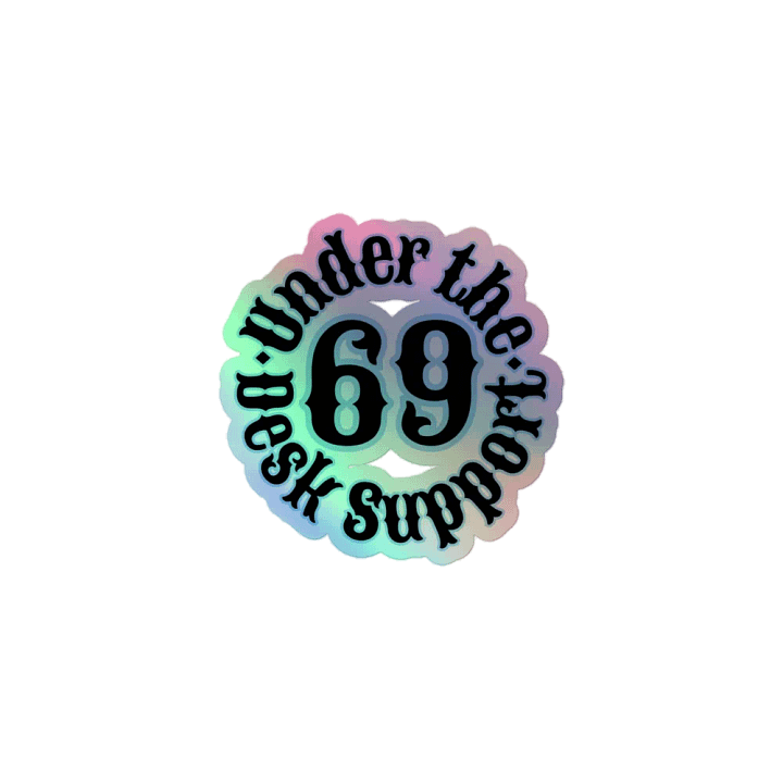 Desk Support Kiss-Cut Holographic Sticker product image (1)