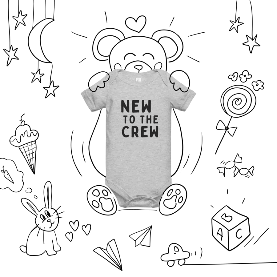 NEW TO THE CREW Baby Short Sleeve Onesie product image (7)