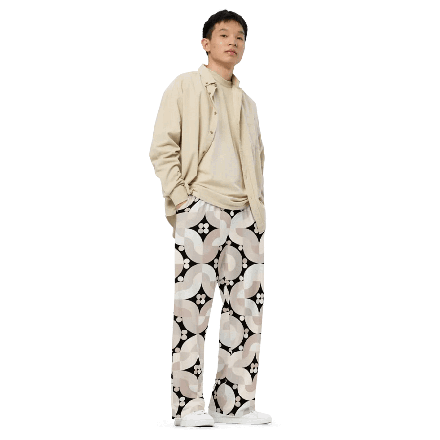 BUIII Retro Harmony: Whispering Sands Wide-Leg Pants product image (8)