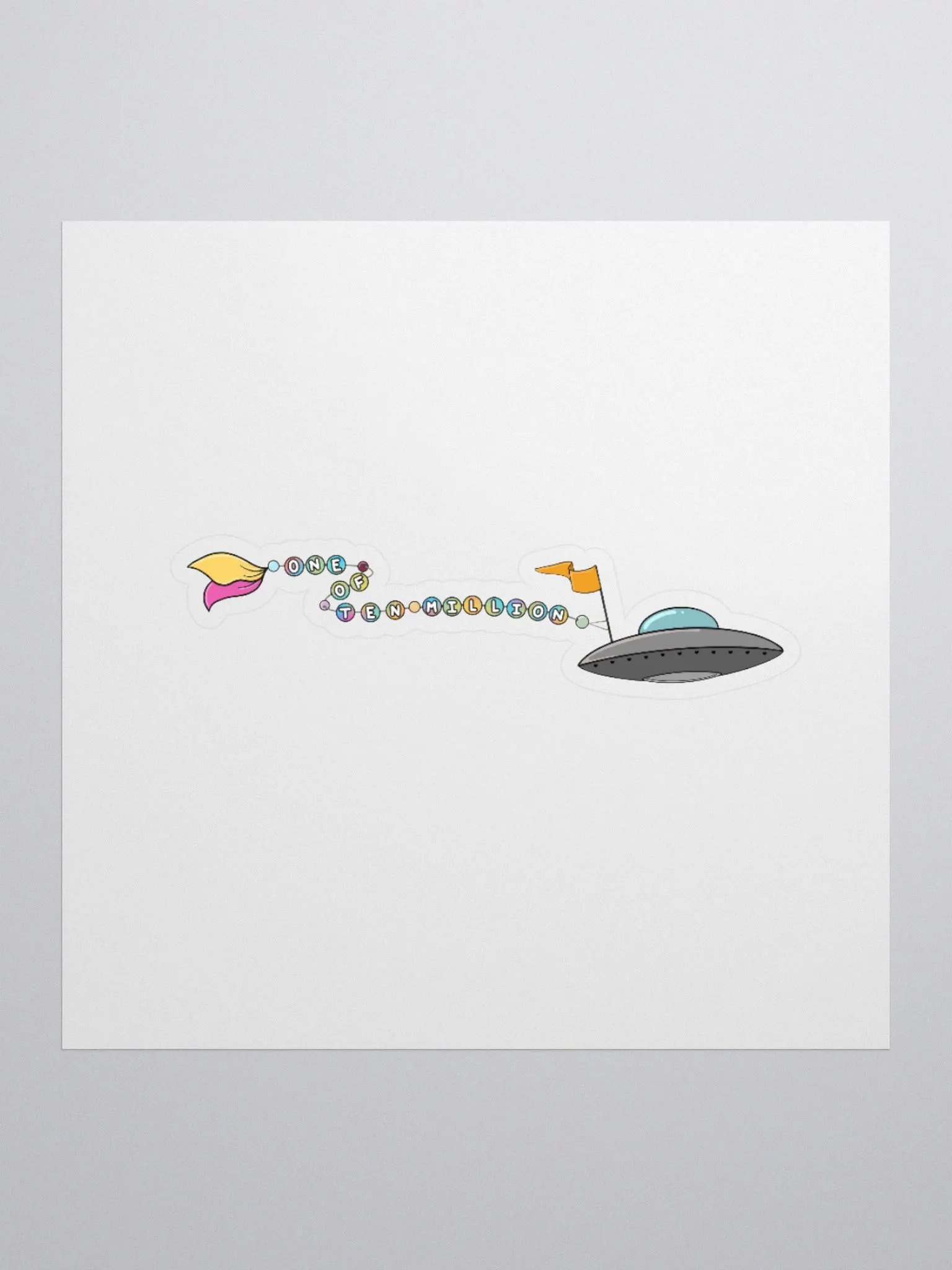 One of Ten Million Sticker product image (1)