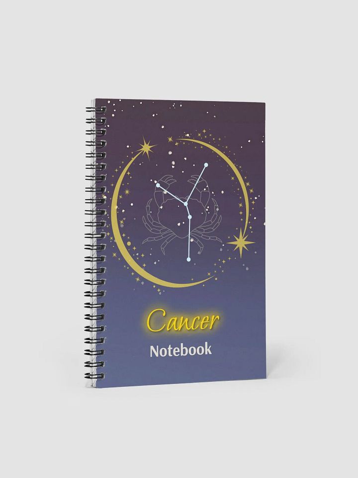 Personalized Cancer Zodiac Spiral Dotted Notebook Journal – Starry Constellation Gift for Astrology Lovers, Birthday, Valentine, Christmas, Horoscope, Celestial, Moon, Stars, Stationery, Sketching product image (1)