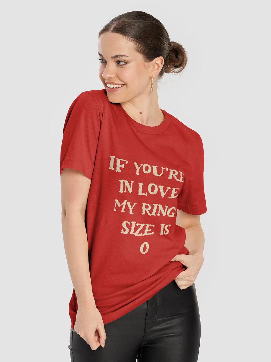If you're in love... 