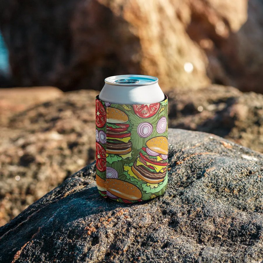 Hamburger BBQ Bliss Hawaiian Koozie product image (9)