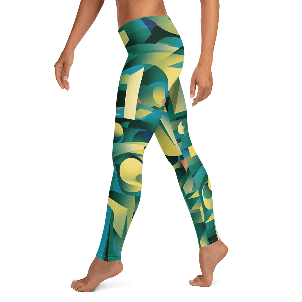 Abstract Lithographic Pattern Design leggings - V8 product image (4)