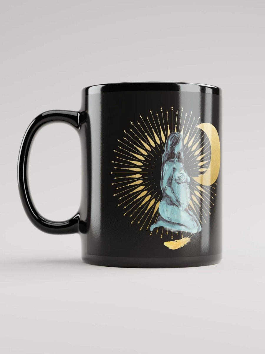 Goddess Golden Moon in Teal on Black product image (12)