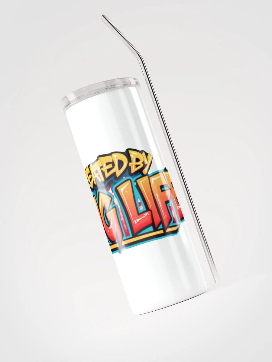 20oz Skinny Stainless Steel Tumbler with Lid and Straw product image (3)