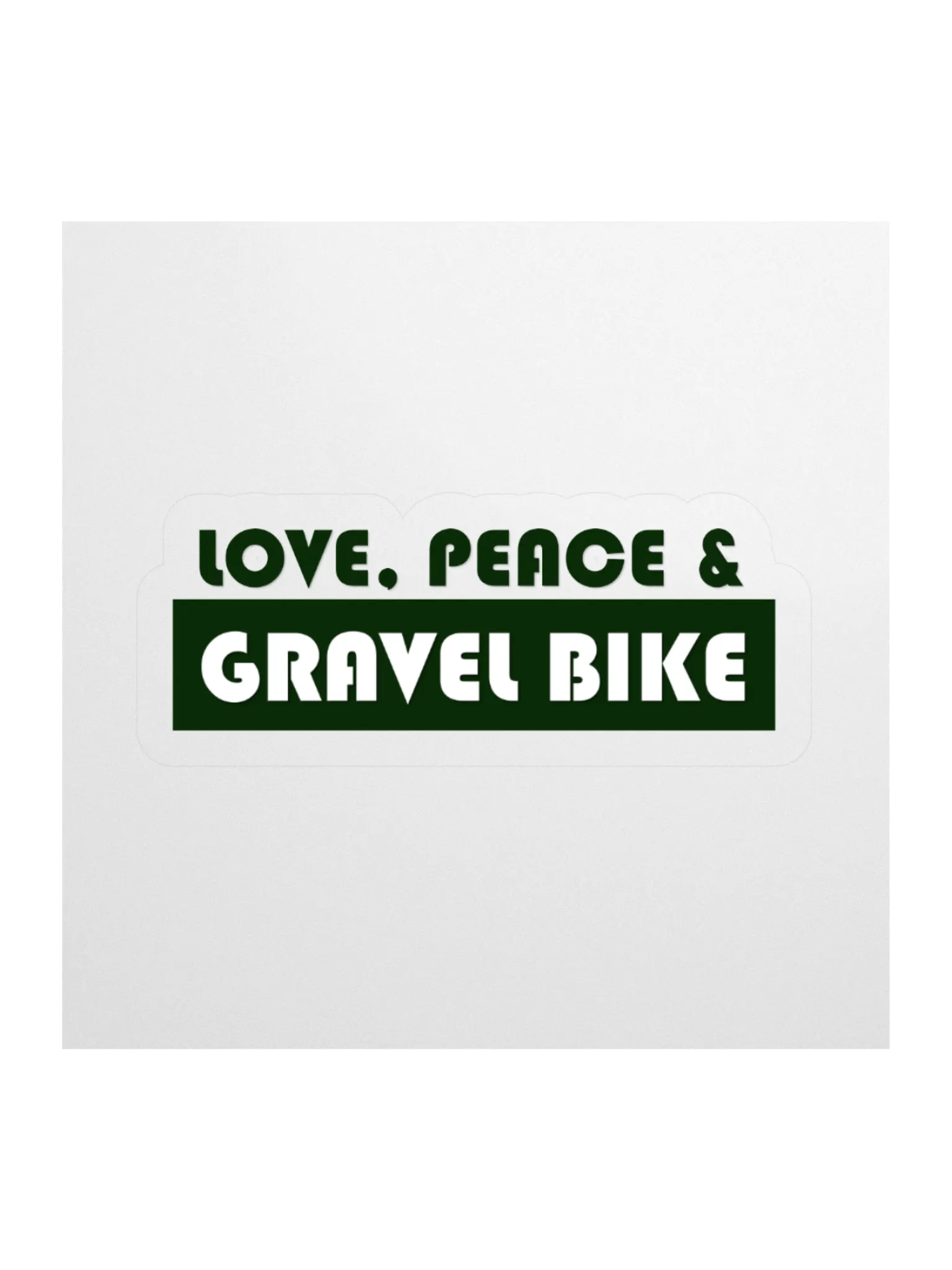 Love Peace and Gravel Bike sticker product image (1)